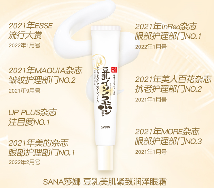 SANA Soy Milk Wrinkle Care Eye Cream 20g