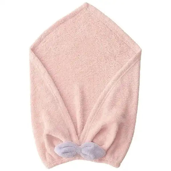 carari hair drying towel pink
