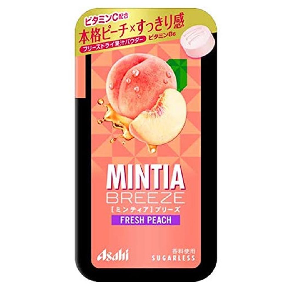 asahi MINTIA Breeze Fresh peach Candy 30 tablets