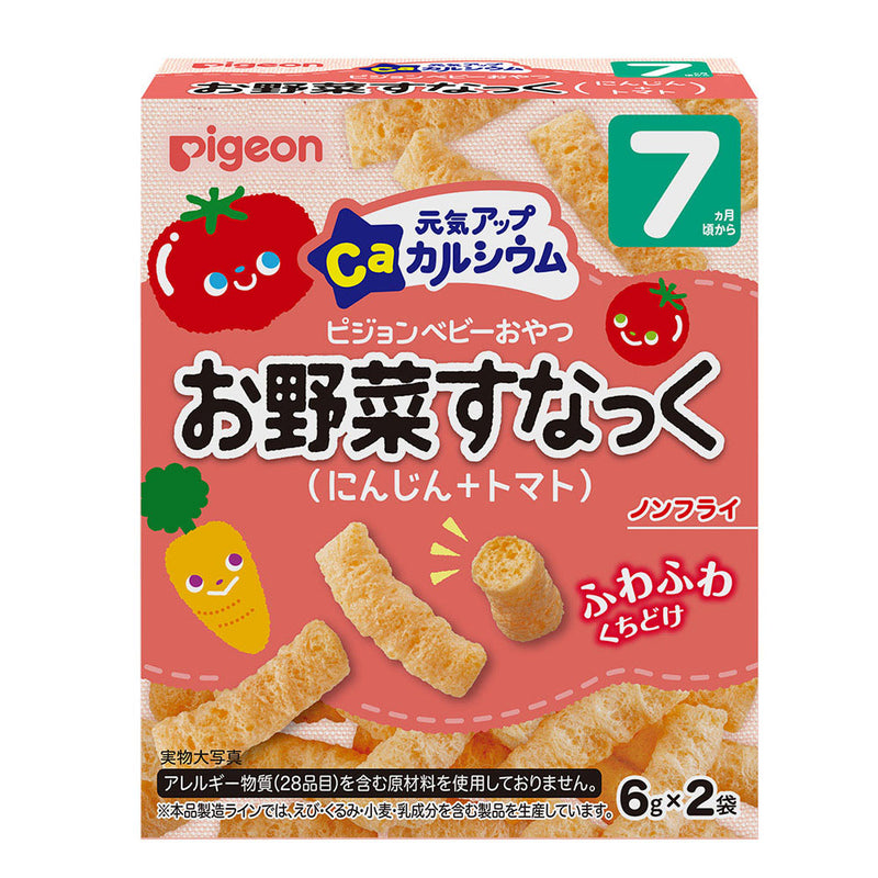 Pigeon Baby Rice Cracker Carrot and Tomato 12g 7+months