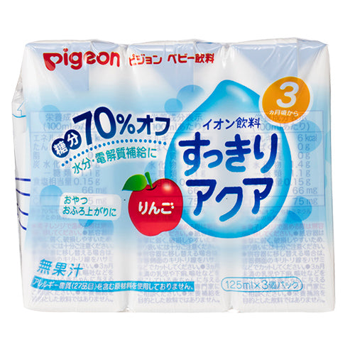 pigeon baby beverage Apple flavor 125ml*3 3+months