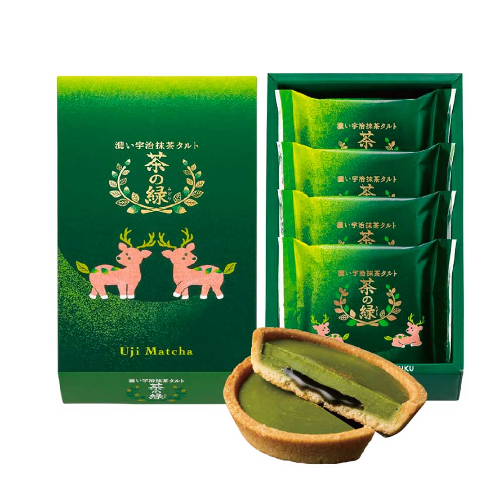 Kamakura Goro Rich Uji Matcha Tart (4 Pieces)