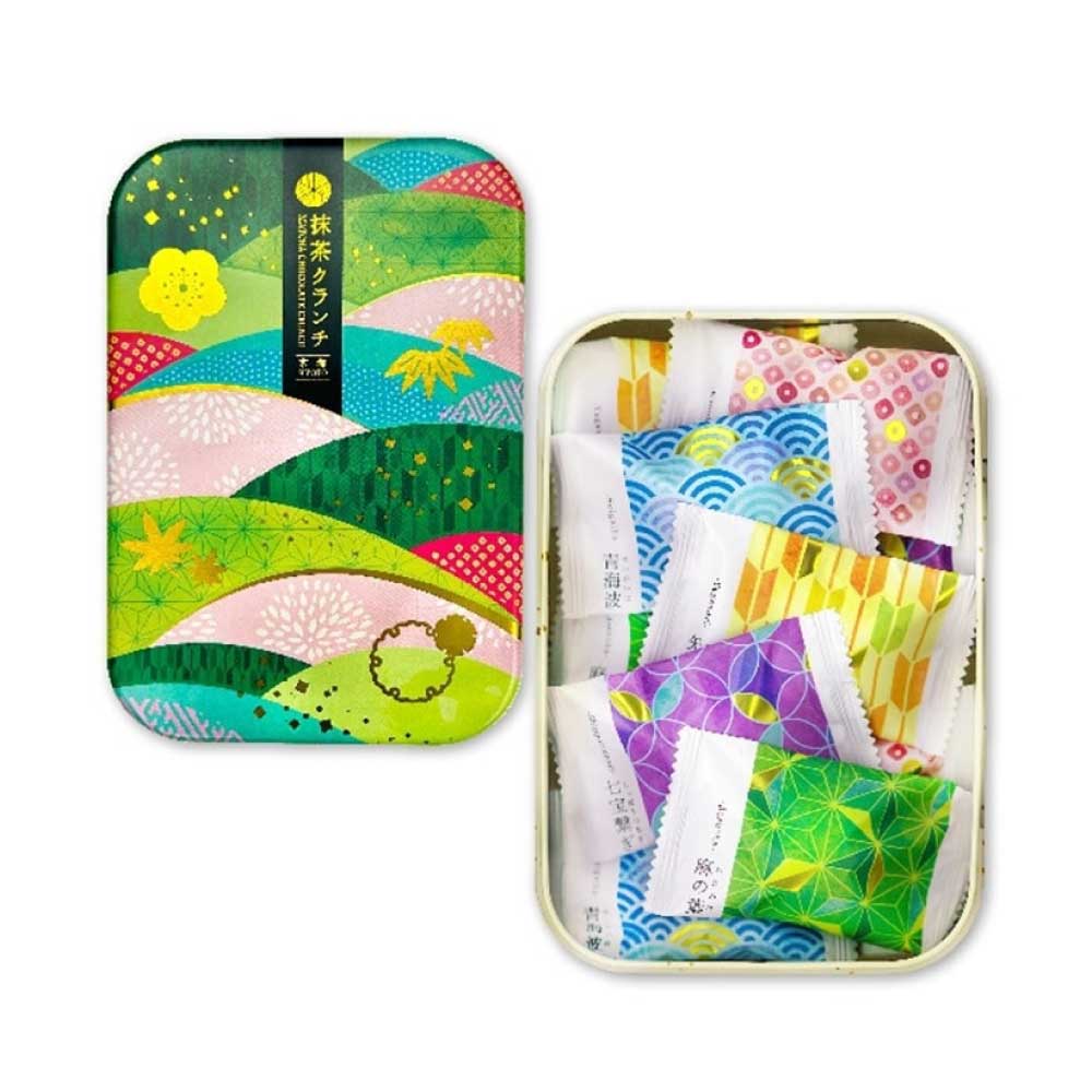 Bankenya Kyoto Matcha Chocolate Crisps Tin Box (10 pieces)