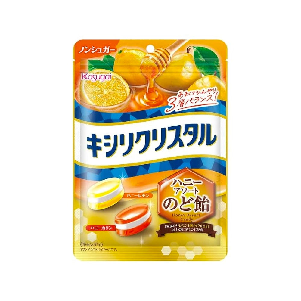 Kasugai Seika Xyli Crystal Honey Assorted Throat Lozenges 63g