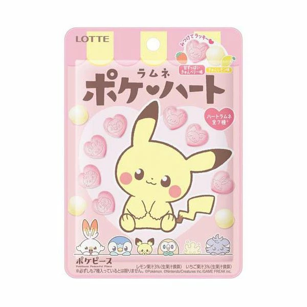 Lotte Poke Heart Ramune 40g (Pokemon)