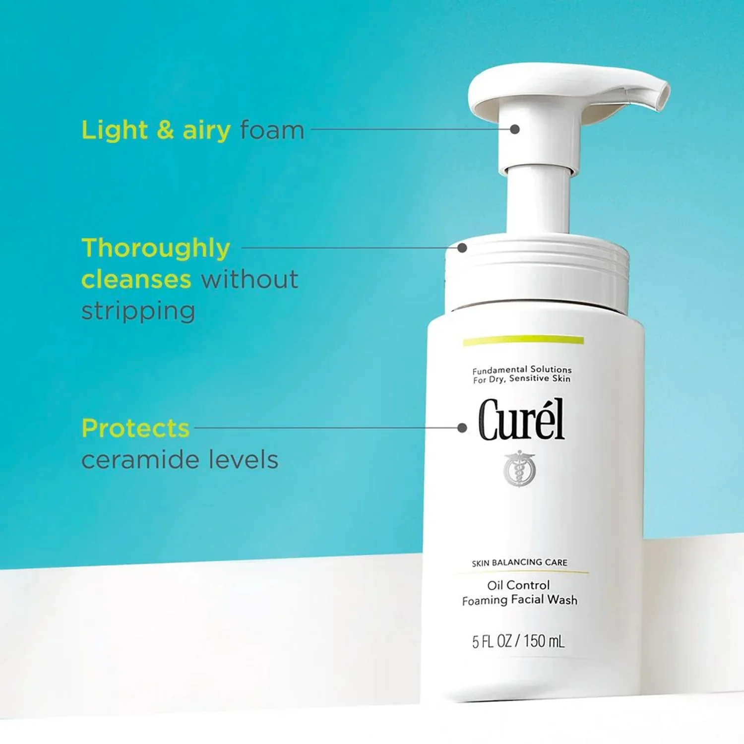 Curel Sebum Trouble Care Foaming Facial Wash 150ml