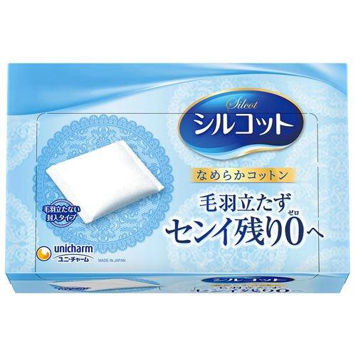 Unicharm Silcot Cotton Smooth Cotton Lint-Free Enclosed Type 82 sheets