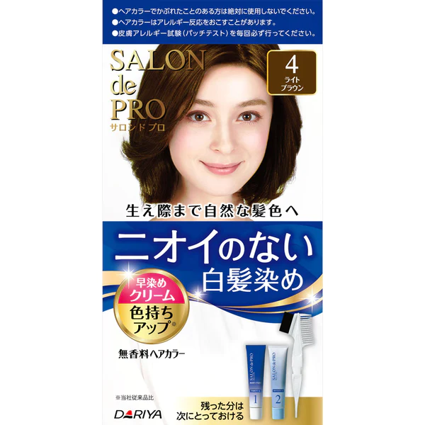 DARIYA salondepro special for white hair dye cream 4 l brown