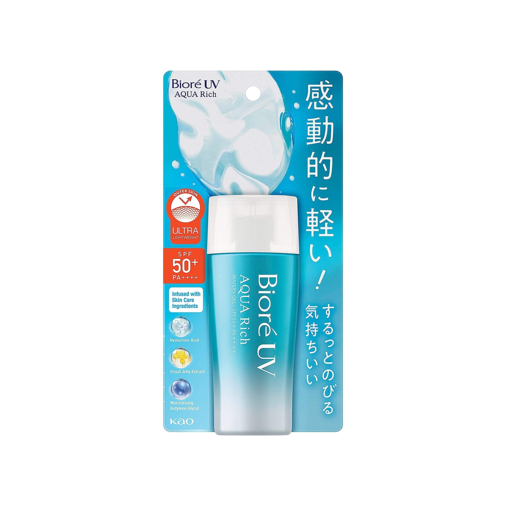 KAO Biore UV Aqua Rich Watery Gel SPF50+ PA++++ 70g