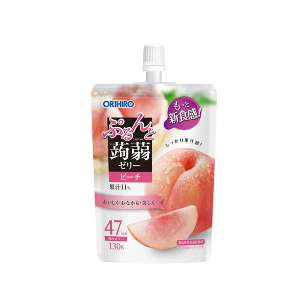 orihiro konjac juice jelly peach flavor 130g