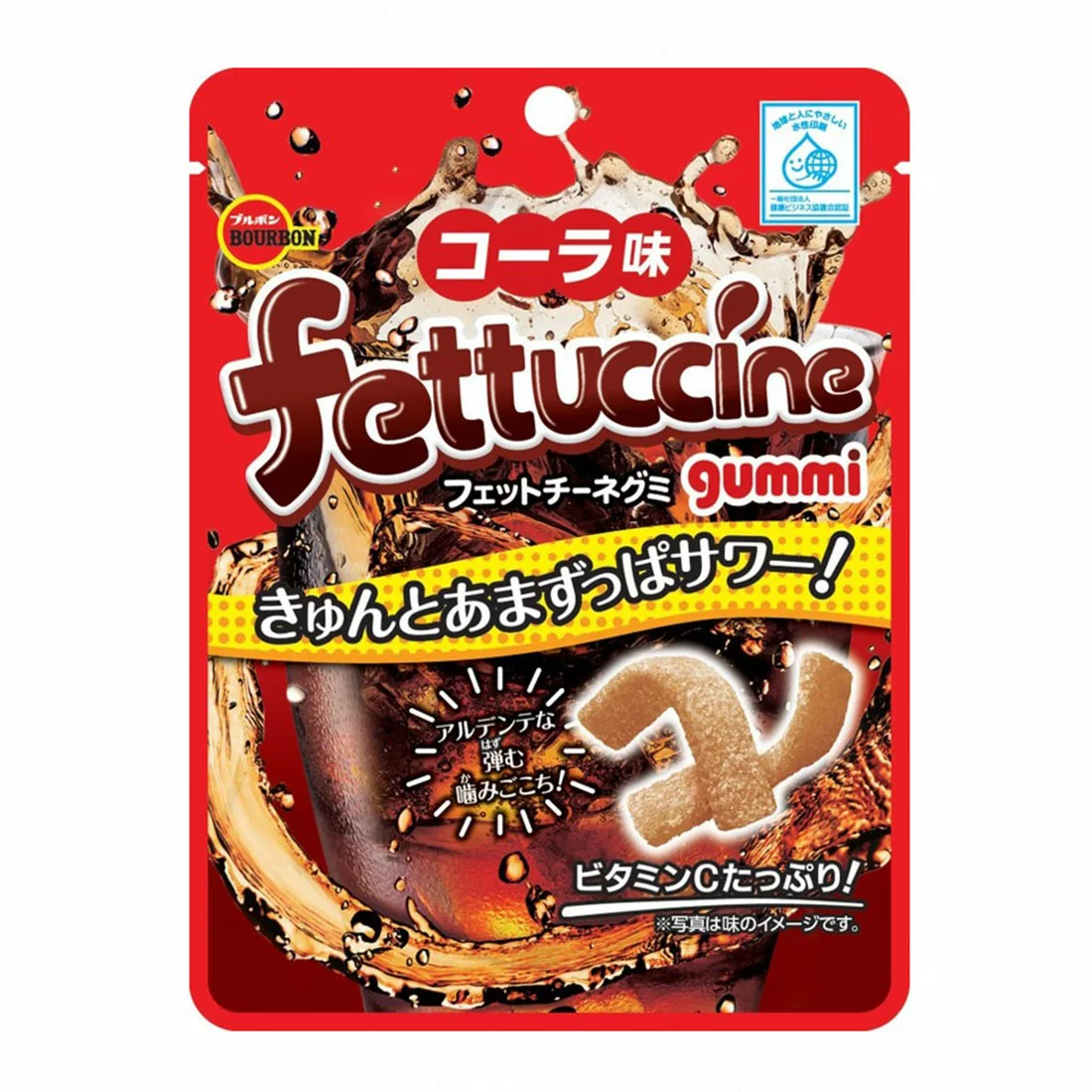 Bourbon Fettuccine Gummy cola Flavour 50g