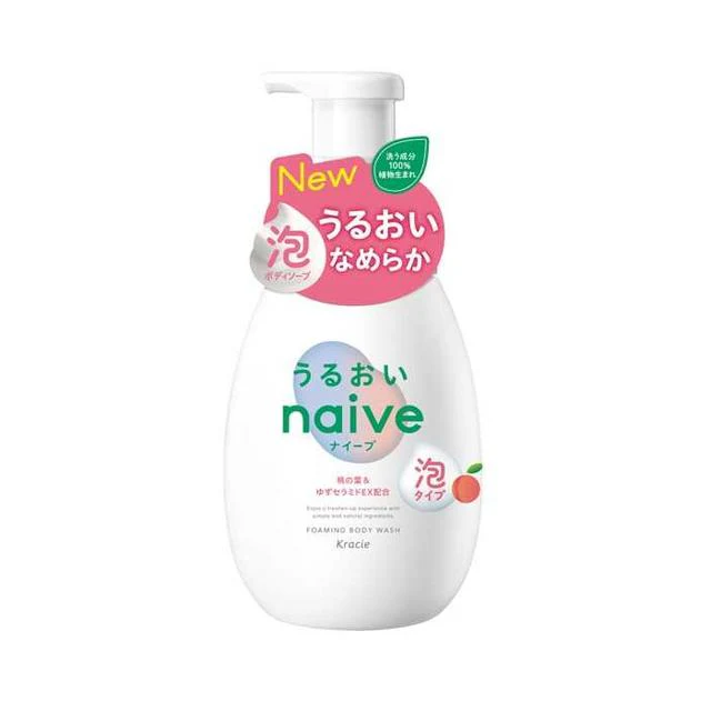 kracie naive shower gel peach Moisturizing 600ml