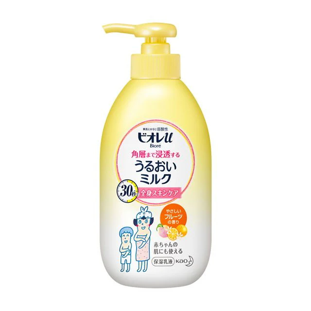 Kao BIORE U Uruoi Milk Skin Care Body Milk fruit Scented 300ml