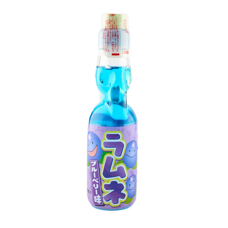 Hatakosen Ramune Soda blueberry Flavour 200ml