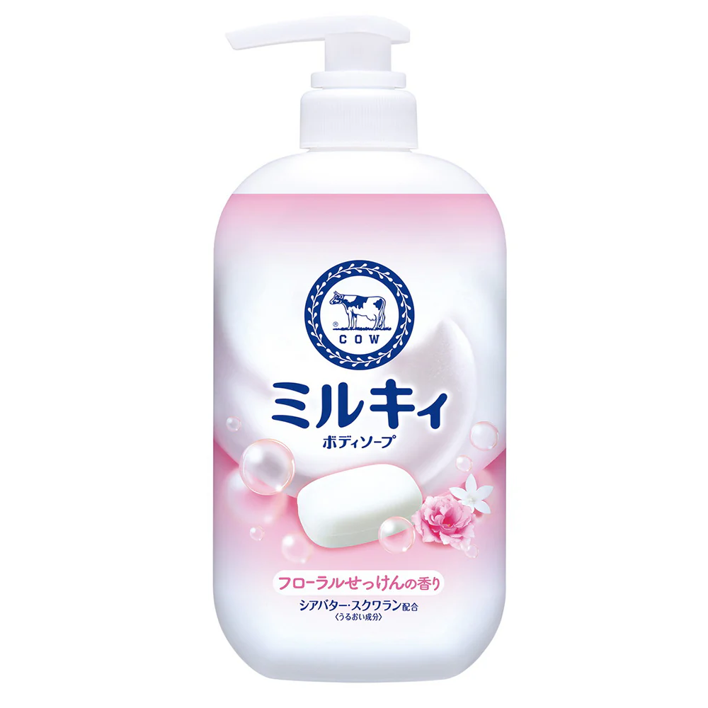 Cow Brand milky body soap 550ml floral scent