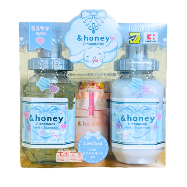 &HONEY Cinnamoroll Melty Shampoo & Hair Treatment Limited Edition Pair Set 2024 Ver.