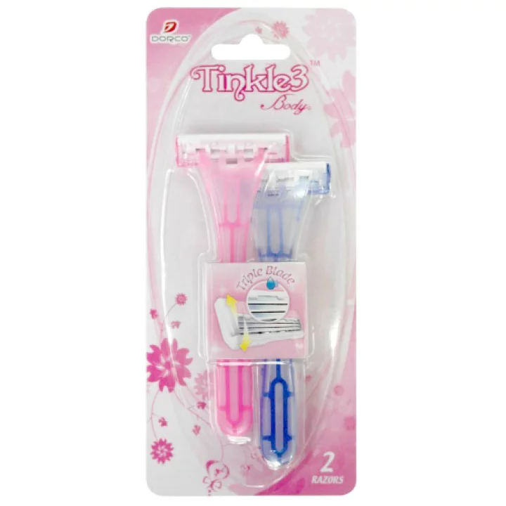 TINKLE3 RAZORSFemale Body Shaver TRIPLE BLADE 2 pcs