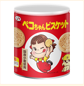 Fujiya Peko-chan Anywhere Biscuits Storage Can 100g