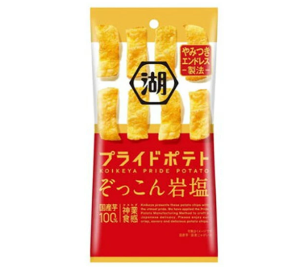 Koikeya Slim Bag Pride Potato Bite-sized Cuts with Rock Salt 30g