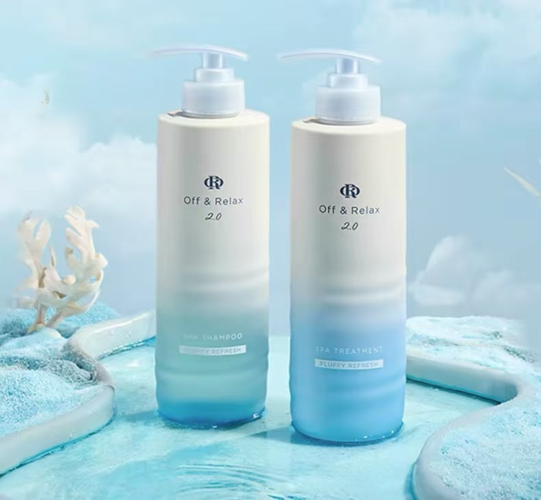 Off & Relax 2.0 Limited Shampoo & Treatment Set Blue 460ml+460ml with Free Comb