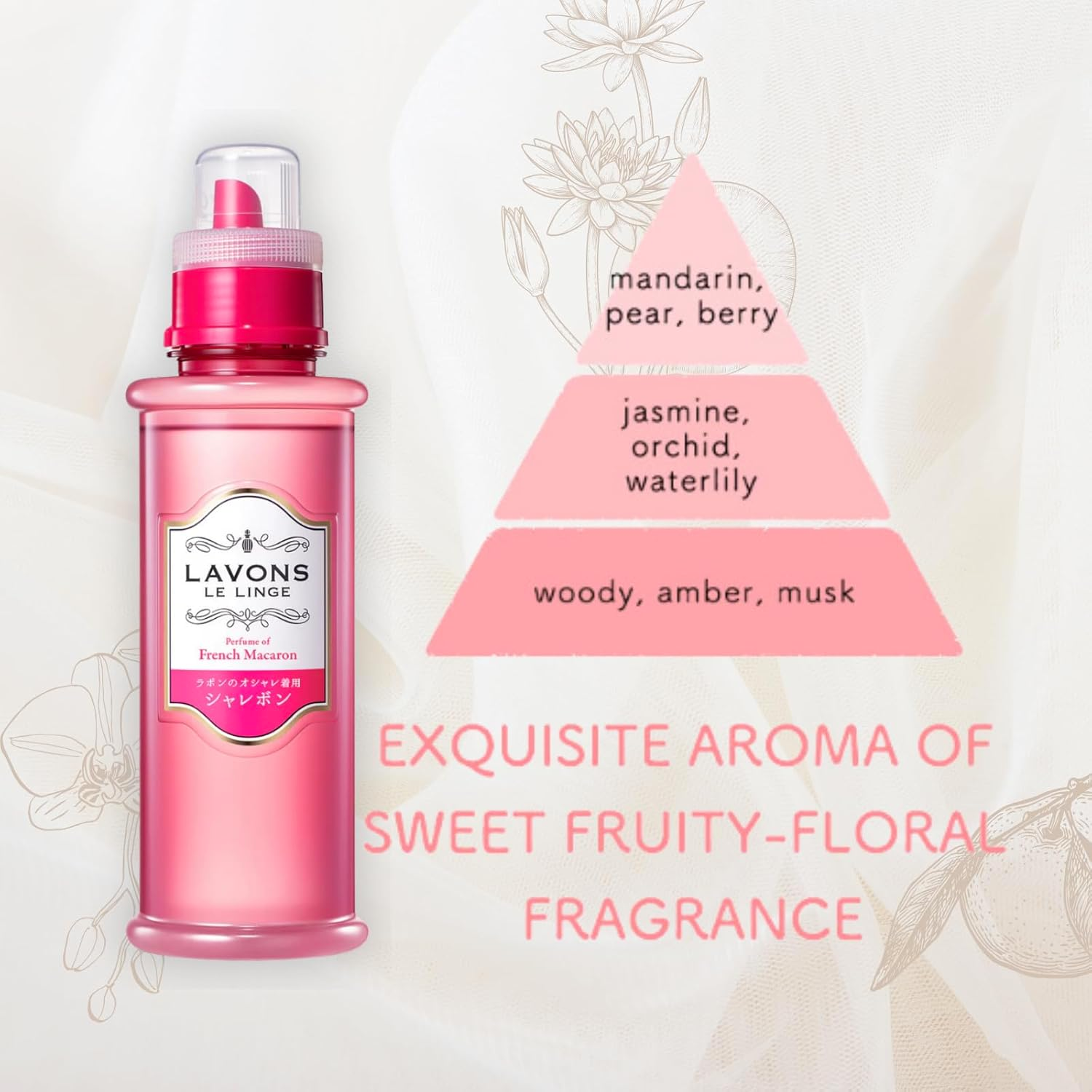 LAVONS Gentle Wash Laundry Detergent French Macaroon 500ML