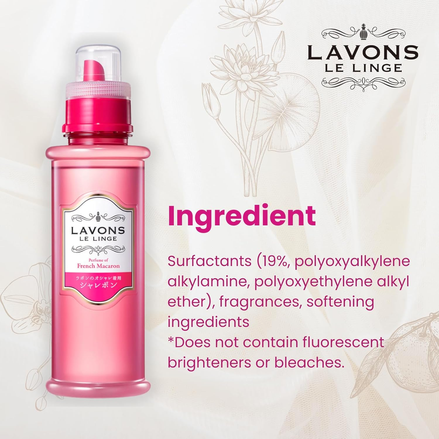 LAVONS Gentle Wash Laundry Detergent French Macaroon 500ML