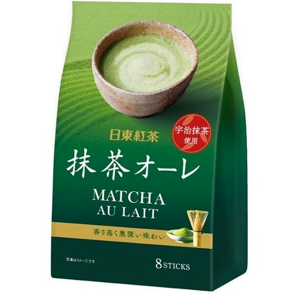 Nittoh matcha au lait 8 Sticks