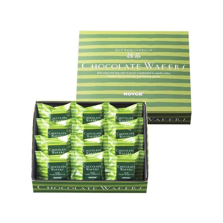 royce chocolate wafers matcha 12 pieces