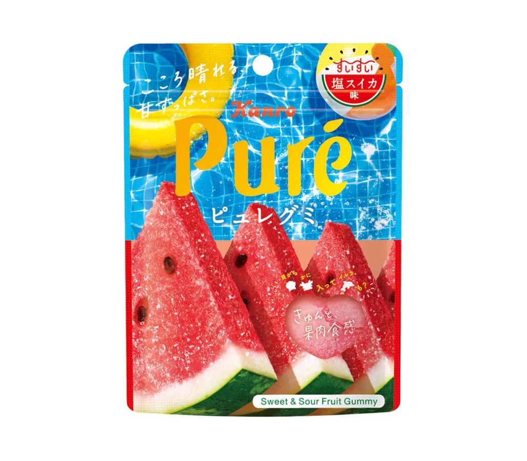Kanro Pure Gummu Suisui Salt Watermelon 52g