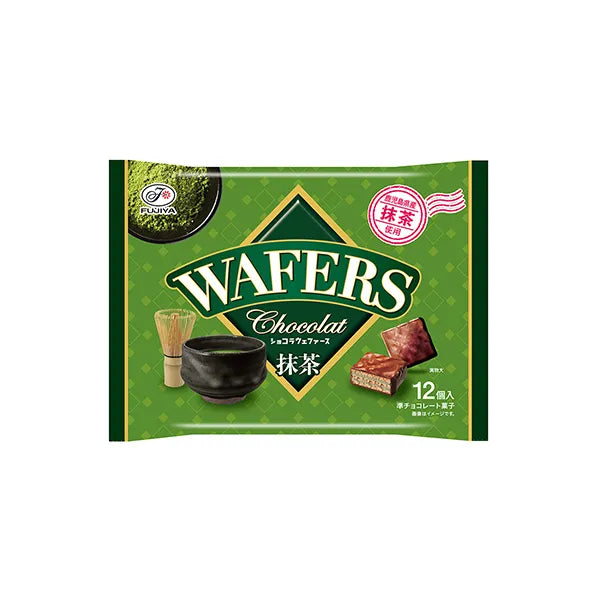 Fujiya Chocolate Wafers Matcha Flavor 12 pieces