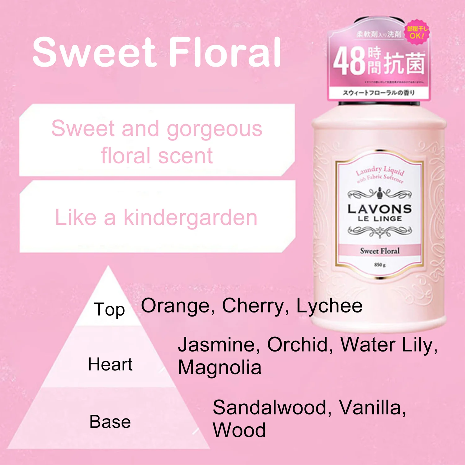 Lavons Detergent with Softener Sweet Floral 850g