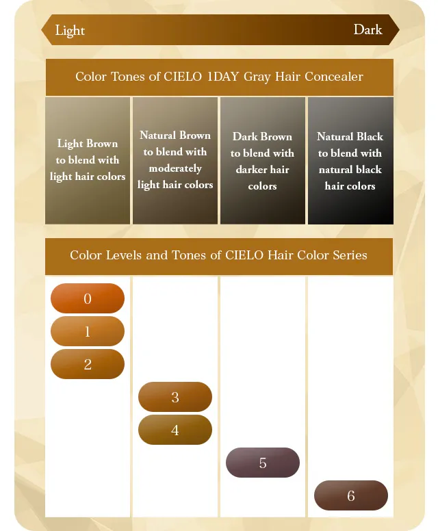 Cielo 1-Day Gray Hair Concealer Dark Brown 9ml