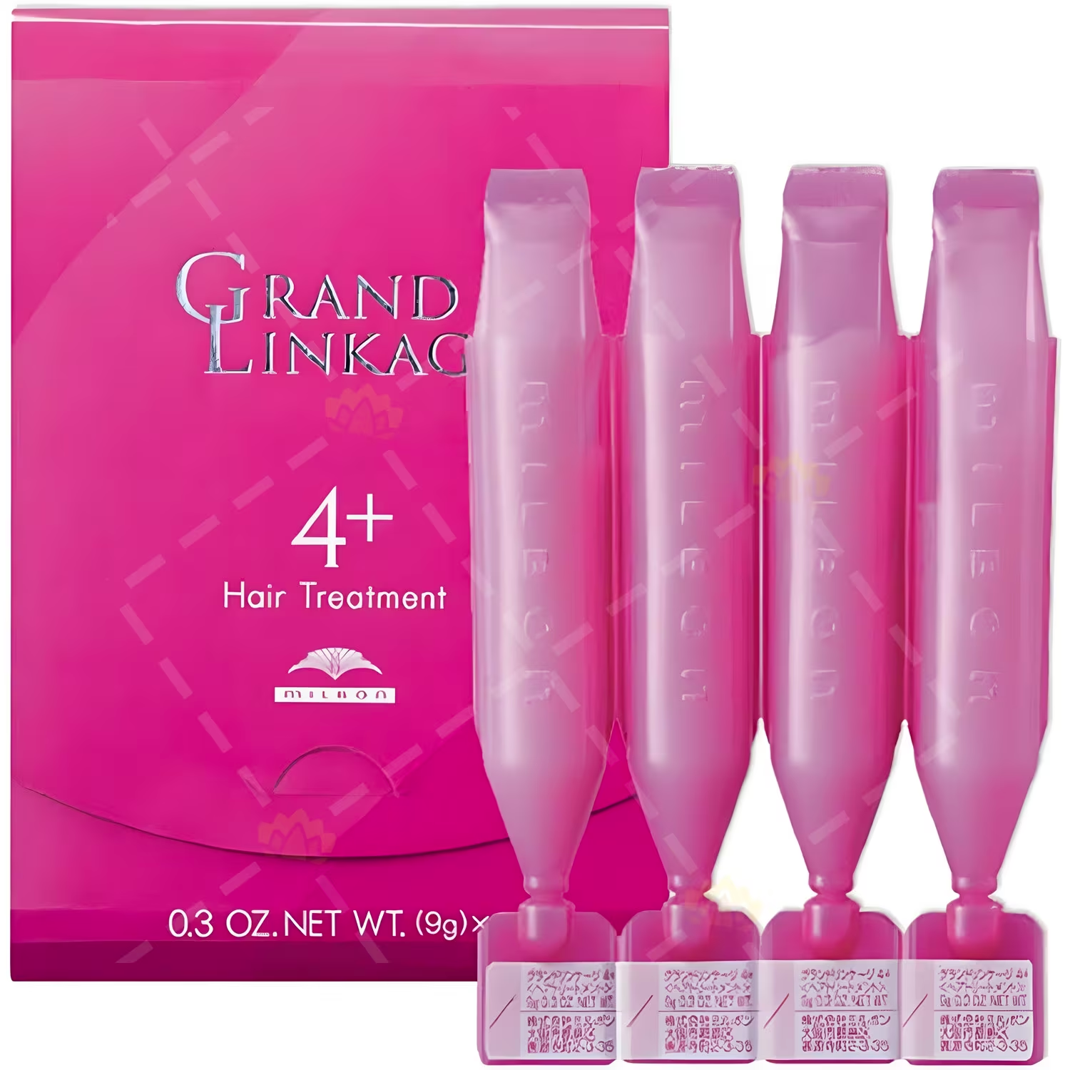 milbon GRAND LINKAGE HAIR TREATMENT 4+ for normal or damaged hair 9g x 4pcs