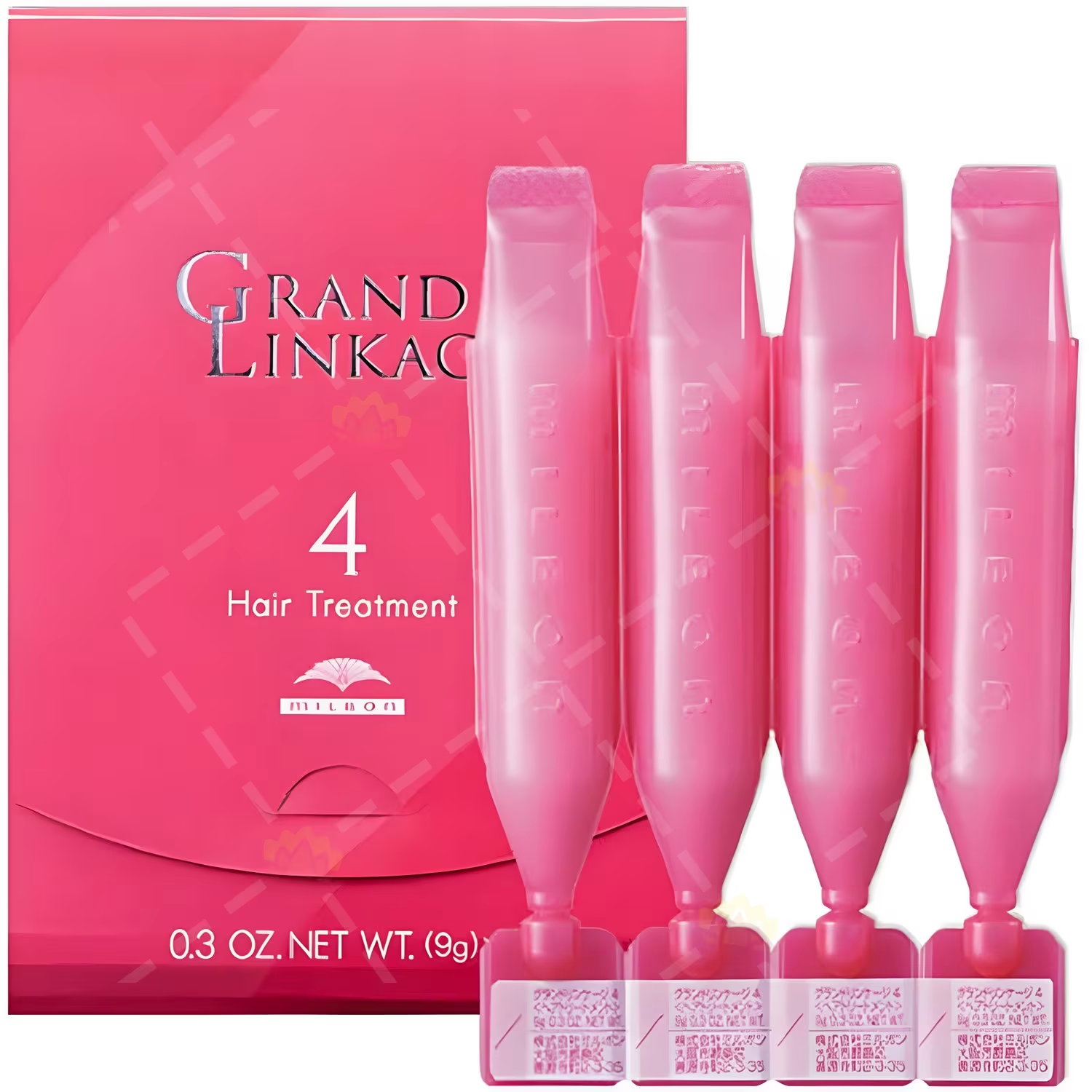 milbon GRAND LINKAGE HAIR TREATMENT 4 for fine or soft hair 9g x 4pcs