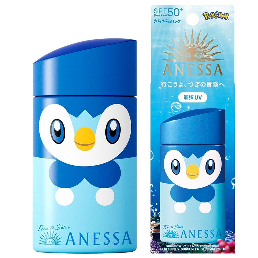 Anessa Perfect UV Skin Care Milk Pokemon limited package (Piplup) 60mL SPF50+ / PA++++