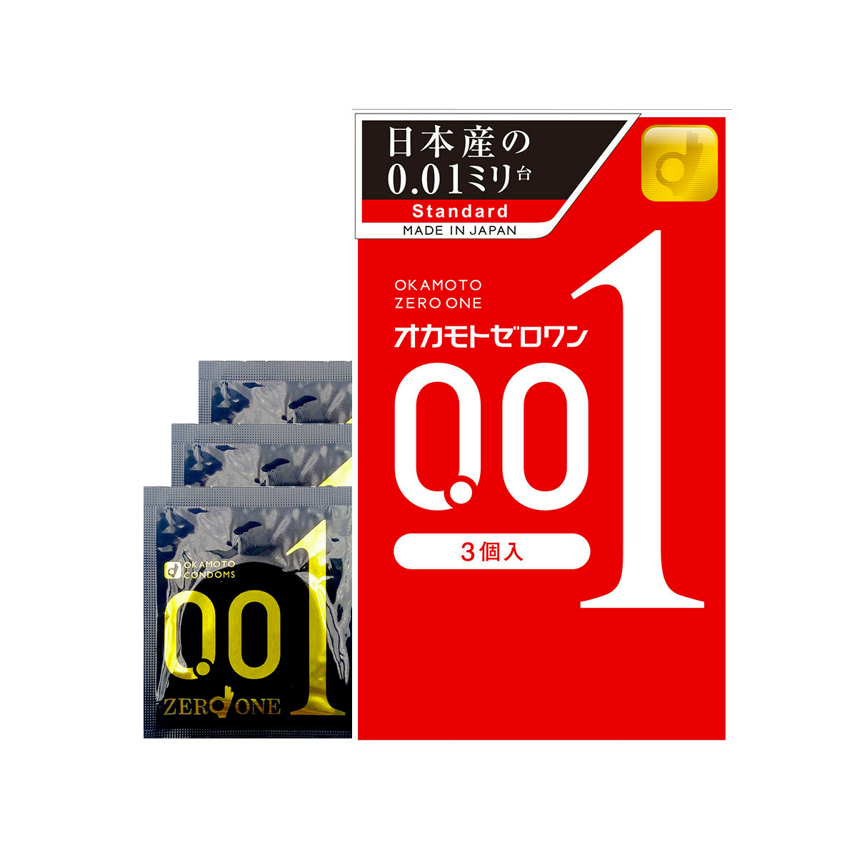 Okamoto 0.01 condom ultra-thin 3pcs
