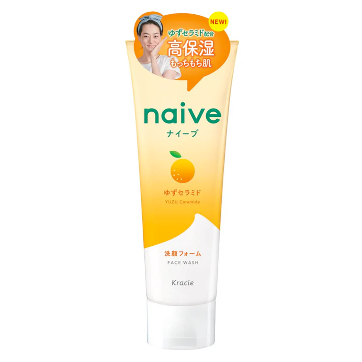 kracie navie yuzu ceramide face wash 130g