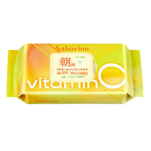 BCL Saborino morning Face Mask vitamin C 30 Sheets