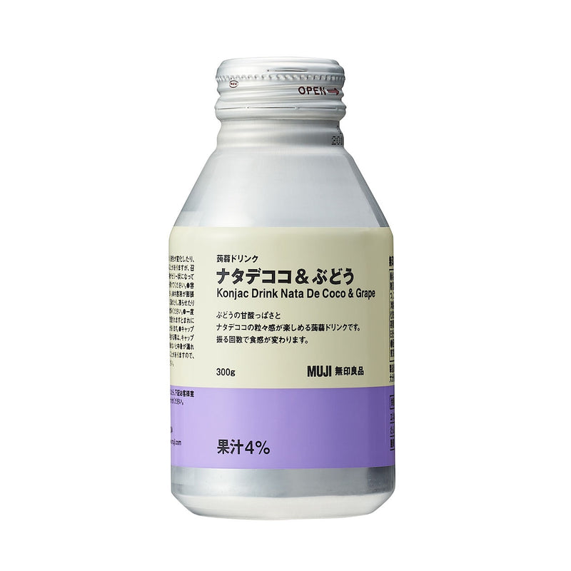 muji konjac drink nata de CoCo&grape 300g