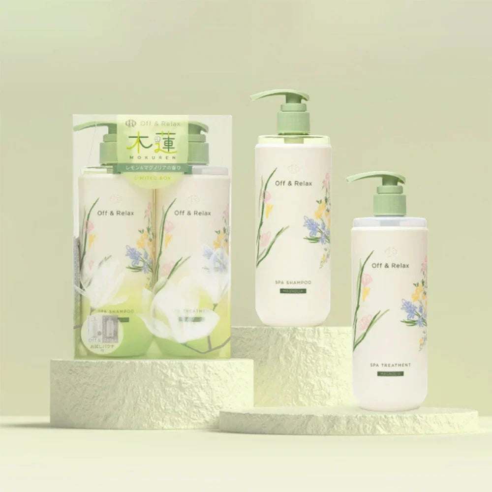 OFF & RELAX SPA SHAMPOO & TREATMENT 2025 LIMITED SET LEMON & MAGNOLIA 460ML*2