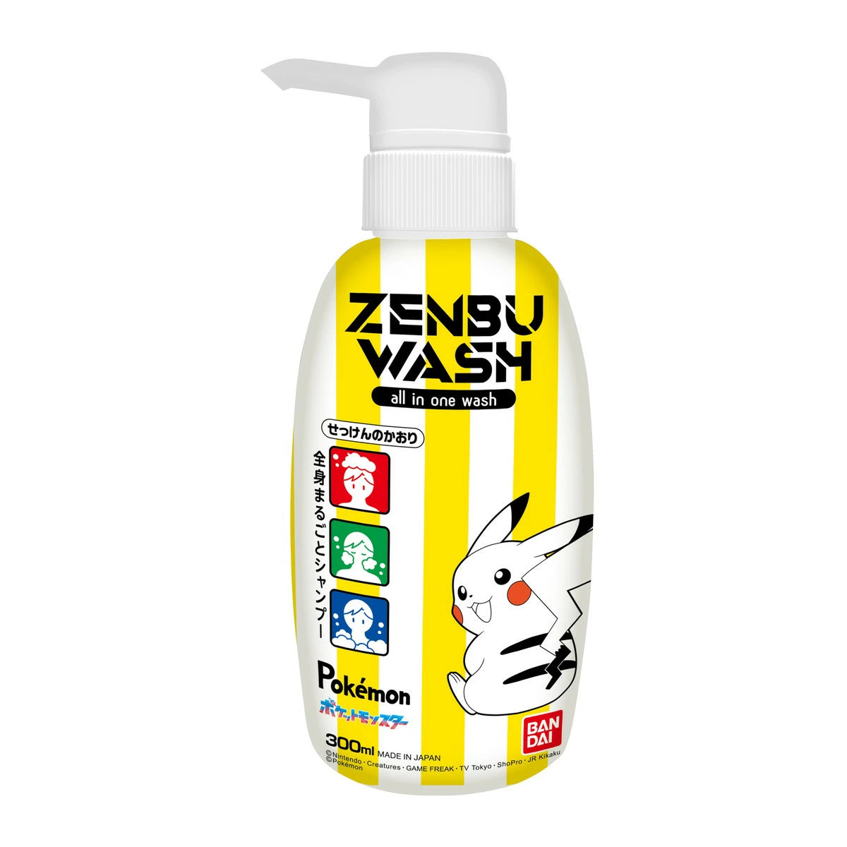BANDAI Pokemon All-in-One Shampoo & Body Wash Soda Scent 300ml