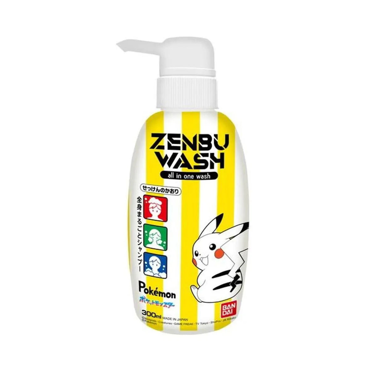 Bandai Kids 3In1 Shampoo And Body Wash Soap Fragrance 300ml