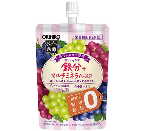 ORIHIRO Purun to Konnyaku Plus Grape Mix Flavor