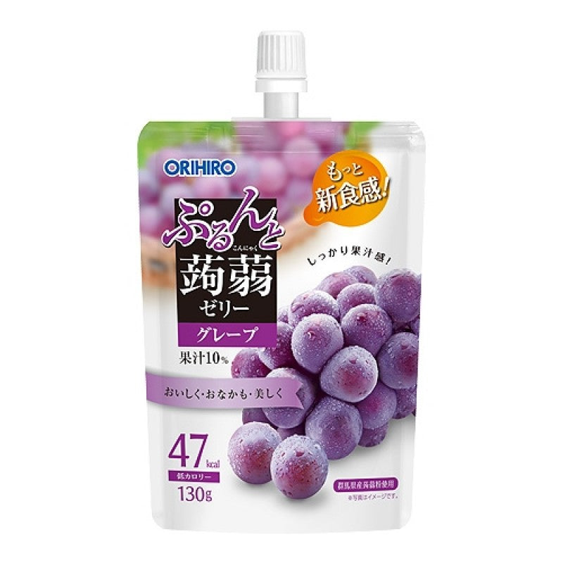 orihiro konjac juice jelly grape flavor 130g
