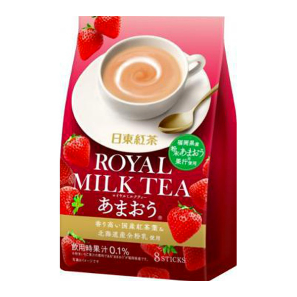 Nittoh Royal Milk Tea Amaou Strawberry Flavor 8Pcs