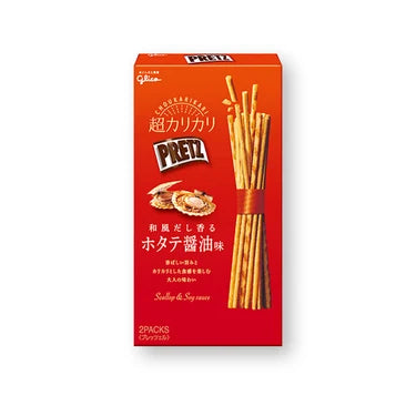Glico Super Crunchy Pretz Japanese-style Dashi Flavored Scallop Soy Sauce 55g