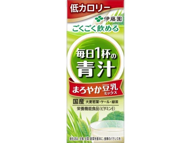 ITO EN Mainichi Ippai Aojiru Green Juice with Soy Milk 200ml