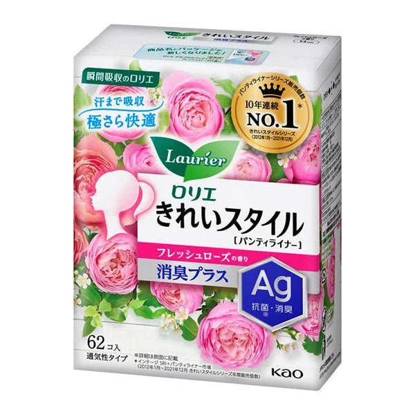 Kao Laurier Kirei Style Premium Double Absorption Floral Bouquet Fragrance 62 pieces