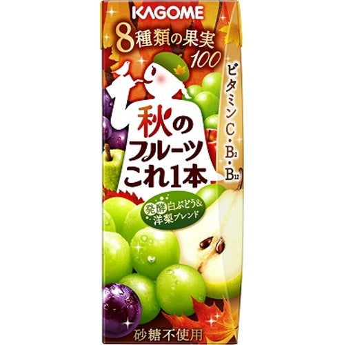 Kagome Autumn Fruits White Grape & Pear 200ml