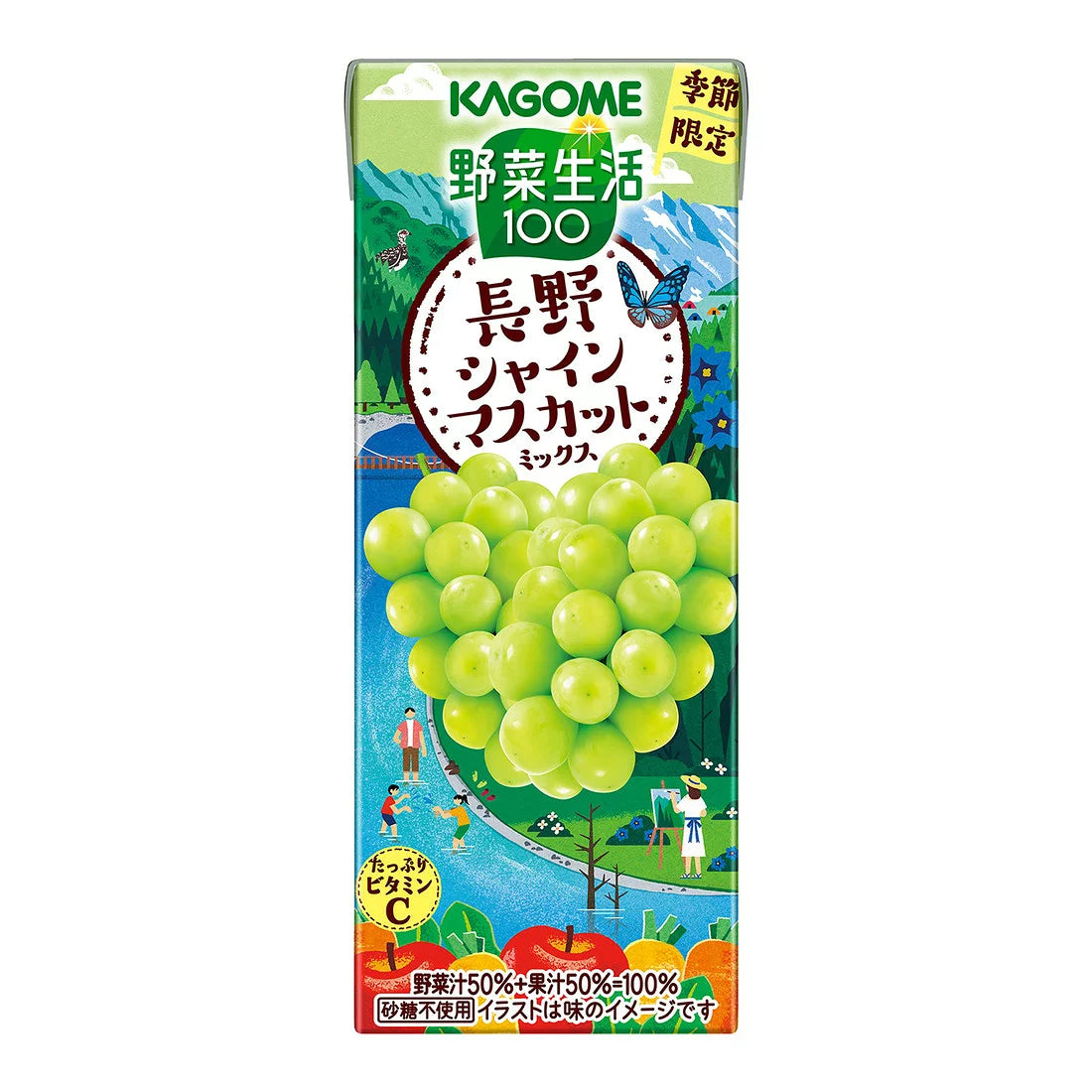 KAGOME Vegetable Life 100 Nagano Shine Muscat Mix 195ml